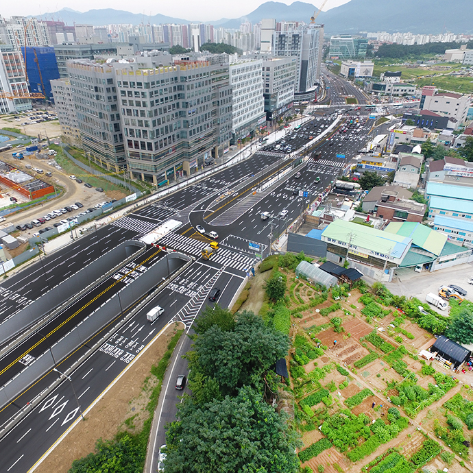 Construction of Underpass in Hwangsan Intersection
